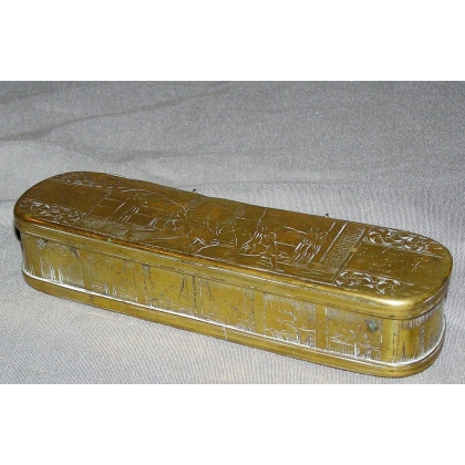 Small brass tobacco box by  Moinat SA  - Antiques and home décor