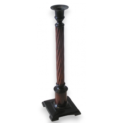 Candle holder (spiral), brown, from Moinat SA – Antiques and home décor