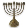 Hebrew candelabrum, 9-flame, brass, by Moinat SA – Antiques and decorative items