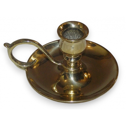 "Marina" candle holder in polished brass at  Moinat SA  - Antiques and home décor