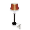  Lampe avec abat-jour coloris tabac sur  Moinat SA  - Antiquités décoration