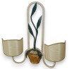 "Panier" wall light, LEA model, with 2 lights, by Moinat SA – Antiques and home décor