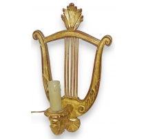 Applique style Louis XVI "Lyre" en bois