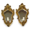  Paire d'appliques-miroir à 1 lumière en sur  Moinat SA  - Antiquités décoration