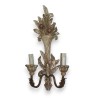 2-light wall light in painted wood by Moinat SA – Antiques and home décor