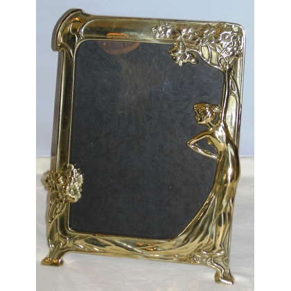 Cadre Photo En Laiton Lady Moinat Sa Antiquites Decoration