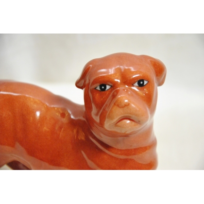 Pair of porcelain dogs, colours as shown on  Moinat SA  - Antiques and home décor