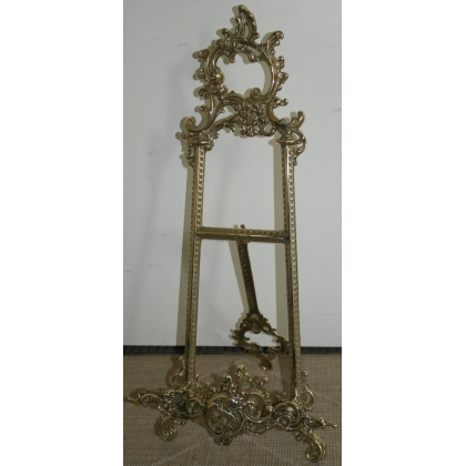 Chevalet style baroque en laiton poli