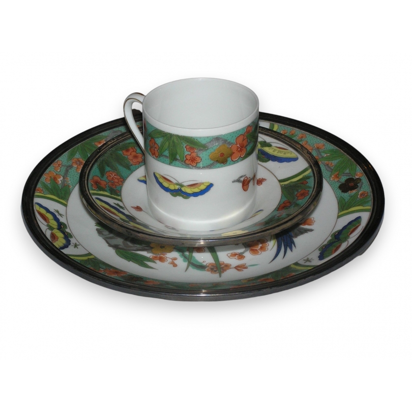 Cup, saucer and  soup plate by  Moinat SA  - Antiques and home décor
