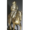 Statuette \"Napoléon à cheval\" en laiton