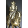 Statuette \"Napoléon à cheval\" en laiton
