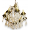 Lustre en bronze et cristal