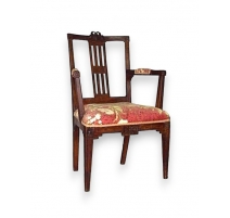 Directoire armchair, burgundy