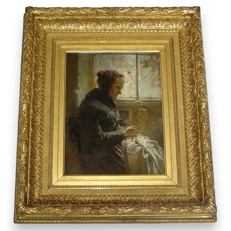 Paintings | Oil on canvas mounted on board Moinat SA  - Antiques and home décor