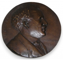 Médaille en bronze, Portrait de Mr. J. Gross