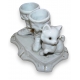 Groupe de porcelaine "Chaton et Bottes"