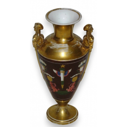  Vase style Empire en porcelaine de sur  Moinat SA  - Antiquités décoration