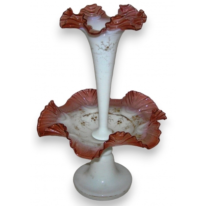  Vase soliflore Napoléon III en verre, à sur  Moinat SA  - Antiquités décoration