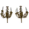Pair of gilded bronze wall lights, rated 5 out of 5 on Moinat SA – Antiques and home décor