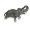 Eléphant en faïence grise