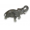 Eléphant en faïence grise