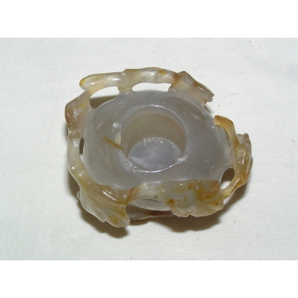 Hardstone candle holder, China, at Moinat SA – Antiques and home décor