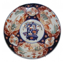 Plat en porcelaine Imari (cheveu)