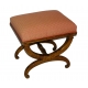 Tabouret Restauration a pied en X en frêne