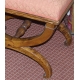 Tabouret Restauration a pied en X en frêne