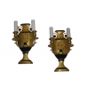 Paire d'appliques style Empire, bronze