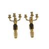 Pair of ‘Noir’ wall lights in gilded bronze from  Moinat SA  - Antiques and home décor
