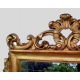 Miroir Baroque rectangulaire sculpté.