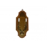 Applique en bois et laiton, 2 lumières