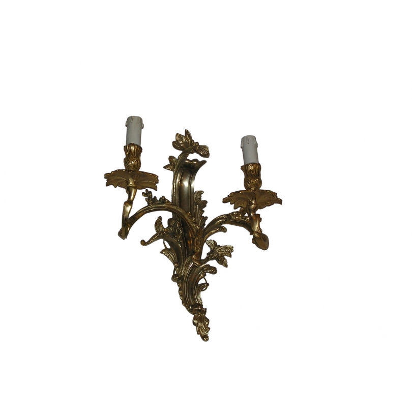 Louis XV-style wall light in gilded bronze from  Moinat SA  - Antiques and home décor