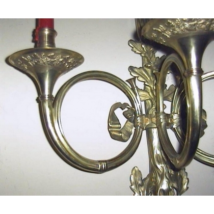  Paire d'appliques, style Louis XVI "Cor sur  Moinat SA  - Antiquités décoration