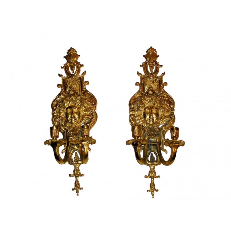 Pair of Louis XIV-style wall lights by Moinat SA – Antiques and home décor