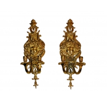 Paire d'appliques style Louis XIV