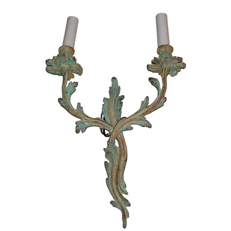  Applique Louis XV en bronze peinte sur  Moinat SA  - Antiquités décoration