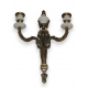 Applique en bronze et porcelaine
