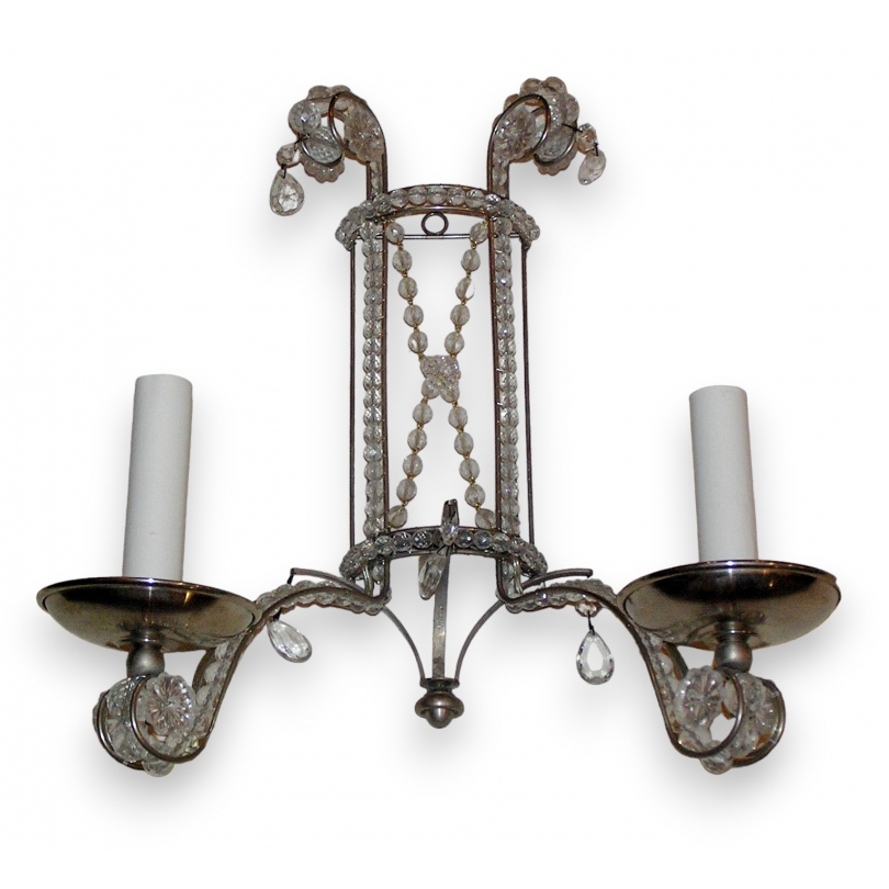  Applique, modèle Bagatelle, 2 lumières sur  Moinat SA  - Antiquités décoration