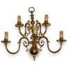 Dutch brass wall light, 5 at  Moinat SA  - Antiques and home décor