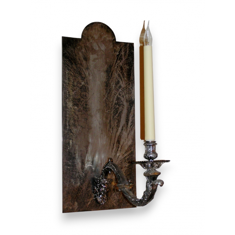 Louis XIV-style wall light, antique silver, by Moinat SA – Antiques and home décor