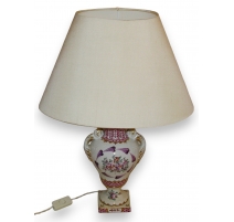 Lampe avec abat-jour soie