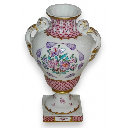  Pied de lampe Louis XVI en porcelaine sur  Moinat SA  - Antiquités décoration
