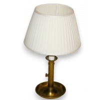 Lampe bougeoir laiton avec abat-jour