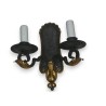 2-light wall light in gilded iron by Moinat SA – Antiques and home décor