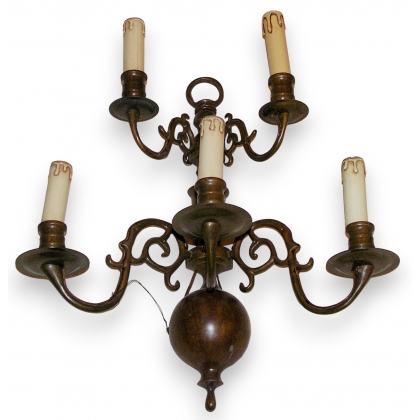  Applique hollandaise à 5 bras sur  Moinat SA  - Antiquités décoration