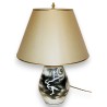 Lampe en porcelaine chinoise avec sur  Moinat SA  - Antiquités décoration