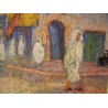 Paintings | Oil on canvas ‘Marrakech’ signed TEDESCHI Moinat SA  – Antiques and home décor