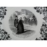 Série de 5 assiettes en faïence